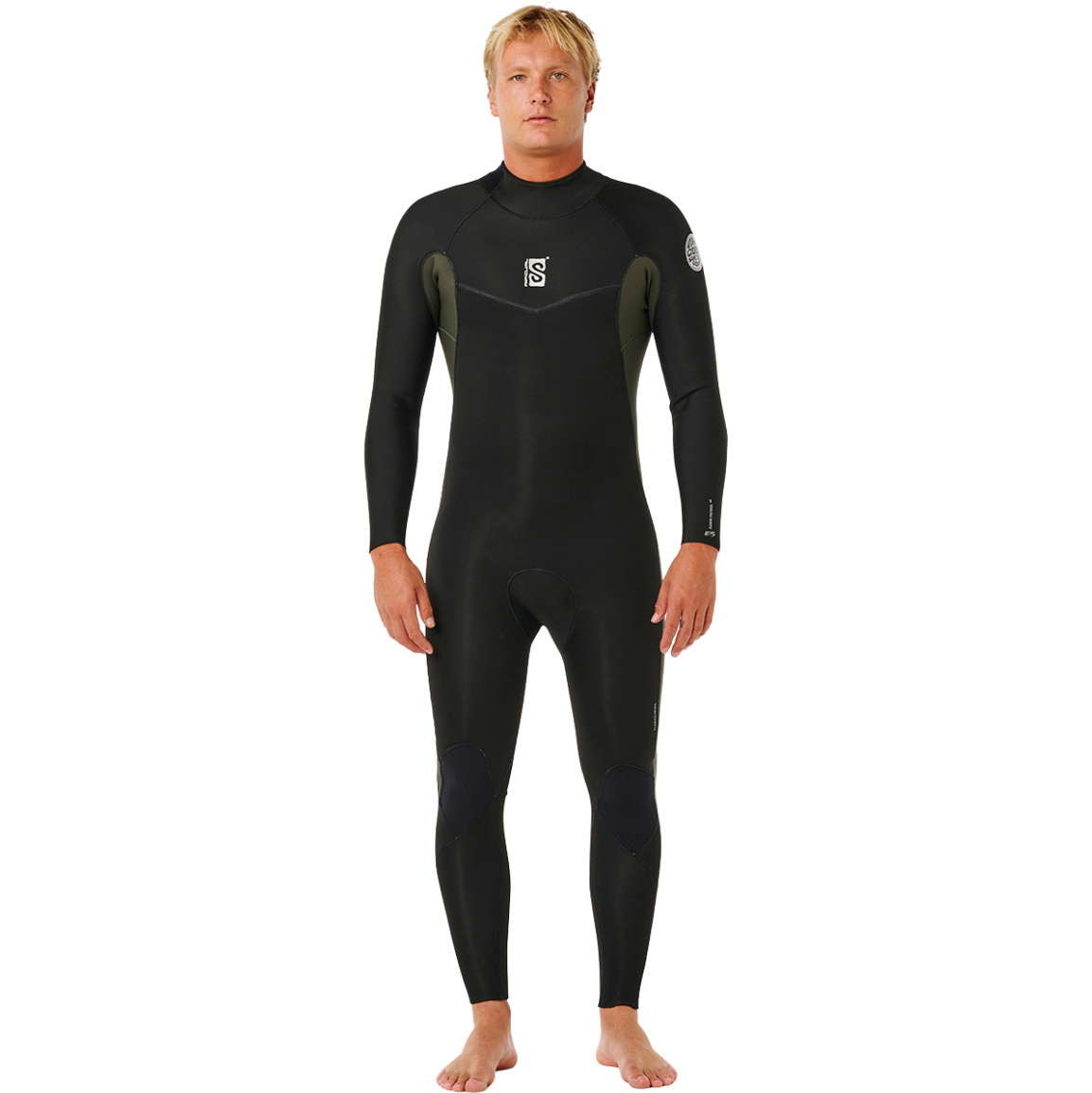 2026 Rip Curl Männer Dawn Patrol 3/2mm Rückenreißverschluss Neoprenanzug 16UMFS - Deep Cactus